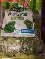 Quantité de sucre dans Epinards en feuille à cuire