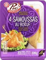 Sokerin määrä sisällä Samoussas au boeuf