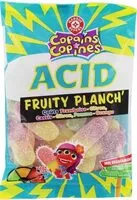 Suhkru kogus sees Planch' acid goût fruits