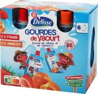 Cantidad de azúcar en Yaourts en gourde abricot et fraise x 6
