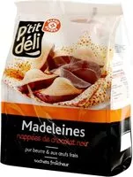 Quantité de sucre dans Madeleines nappées au chocolat noir