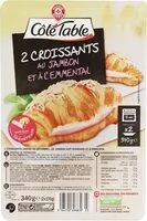 入っている砂糖の量 Croissants au jambon et à l'emmental x 2