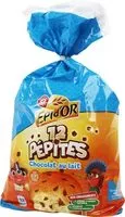 Zuckermenge drin Briochettes aux pépites de chocolat au lait x 12