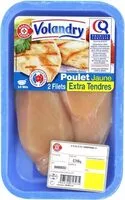 चीनी की मात्रा Filets de poulet jaune extra tendres certifiés x 2