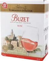 Quantité de sucre dans Aoc buzet rose bib