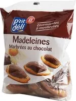 Количество сахара в Madeleines marbrées chocolat