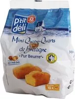 Sucre et nutriments contenus dans Mini quatre quart de bretagne