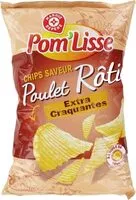 Suhkru kogus sees Chips saveur poulet rôti