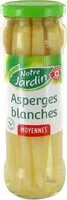 Jumlah gula yang masuk Asperges blanches Moyennes