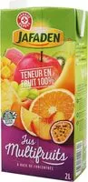 İçindeki şeker miktarı Jus multifruits partiellement à base de concentré