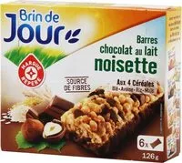 चीनी की मात्रा Barres céréales chocolat au lait noisette x 6