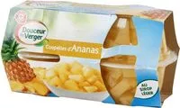 Sokerin määrä sisällä Coupelles d'ananas