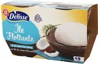 Quantité de sucre dans Iles flottantes à la noix de coco sur lit de crème chocolat