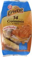 Zuckermenge drin Croissants au beurre x 14