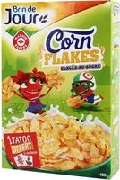 चीनी की मात्रा Corn flakes au sucre