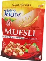चीनी की मात्रा Muesli croustillant aux fraises