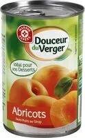 入っている砂糖の量 Abricots au sirop
