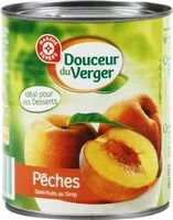 Cantidad de azúcar en Pêches demi-fruits au sirop