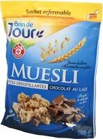 चीनी की मात्रा Muesli croustillant chocolat au lait
