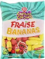 Suhkru kogus sees Assortiment fraises bananes