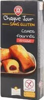 Suhkru kogus sees Cakes fourrés fraise sans gluten x 6