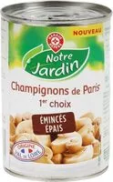 चीनी की मात्रा Champignons de paris