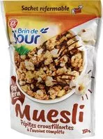 चीनी की मात्रा Muesli popcorn aux pépites croustillantes