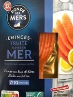 Amount of sugar in Emincés de Truite élevée en mer