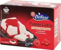 Jumlah gula yang masuk Panna cotta sur lit de fruits rouges