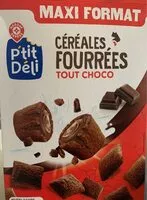 Quantité de sucre dans Céréales fourrées tout choco