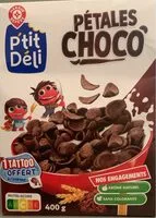 İçindeki şeker miktarı Petales choco