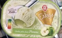 Suhkru kogus sees Sorbet pomme avec Morceaux