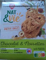 İçindeki şeker miktarı Biscuits à l'avoine, chocolat, Noisettes et graines de chia