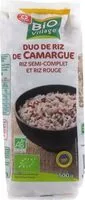 Duo de riz de camargue riz semi complet et riz rouge bio