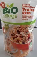 Zuckermenge drin Muesli croustillant fruits secs
