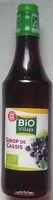 Sokerin määrä sisällä Sirop de cassis bio