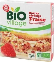 Quantité de sucre dans Barres céréales Fraise
