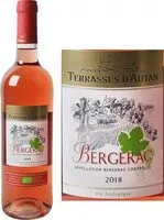 Quantité de sucre dans Bergerac rosé bio A.O.C. 2017