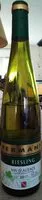 Suhkru kogus sees Vin d'Alsace Riesling bio A.O.C. 2016