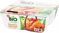 İçindeki şeker miktarı Purée de fuits pomme abricot sans sucres ajoutés bio 4 x 100 g
