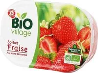 चीनी की मात्रा Vrac sorbet fraise bio