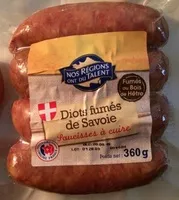 Zuckermenge drin Diots fumés de Savoie