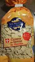 入っている砂糖の量 Pates crozets au Sarrasin