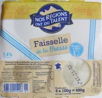Cantidad de azúcar en Faisselle de la Bresse (7,4 % MG)