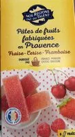 Suhkru kogus sees Pâtes de fruits Fraise-Cerise-Framboise
