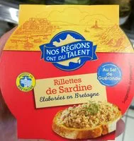 Jumlah gula yang masuk Rillettes de sardines
