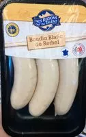 入っている砂糖の量 Boudins Blanc De Reithel