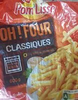 Cantidad de azúcar en Frites au four