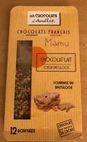 Sucre et nutriments contenus dans Les chocolats d amelie chocolat francais