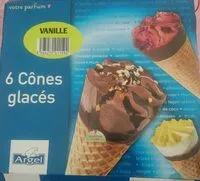 入っている砂糖の量 6 Cônes glacés Parfum Vanille
